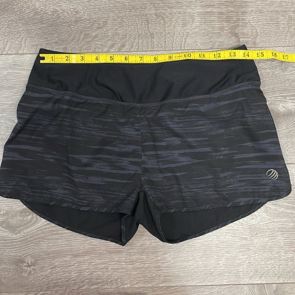 MPG Athletic Running Shorts Lined Black Gray Pink Zipper Pocket S - Picture 9 of 16